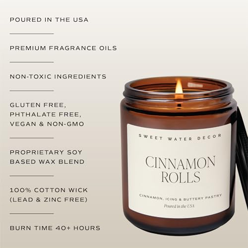Cinnamon Roll Candle (Tan Label)