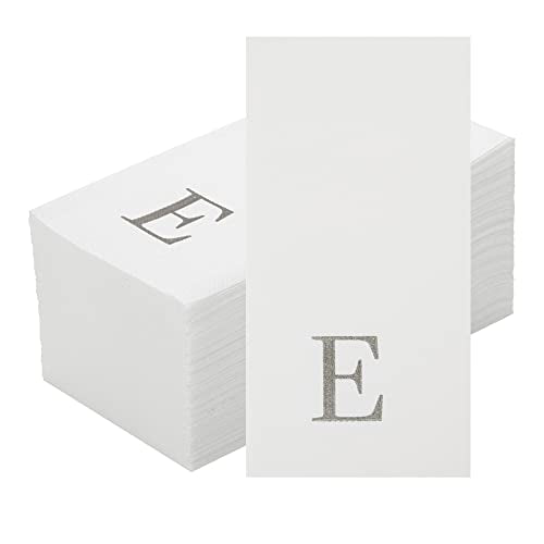 Silver Letter E Linen (Silver / 2000 Count / E)