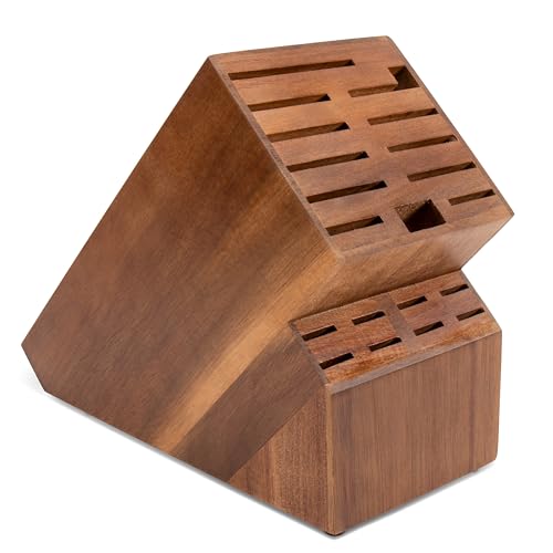 Universal Knife Block Without Knives (Brown-20 Slot)