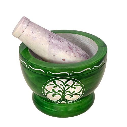 Mortar and Pestle (Green Tree of Life)