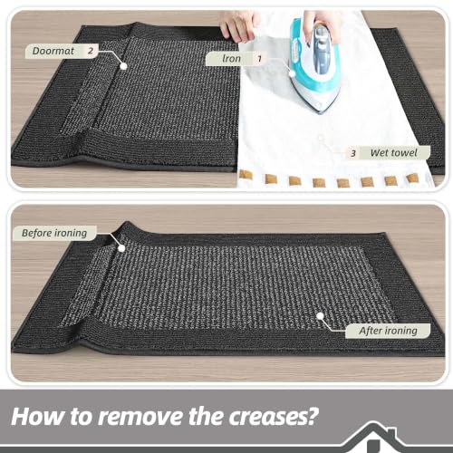 Indoor Door Mat 24" x 60" (Charcoal / 24" X 60" (Rectangular))