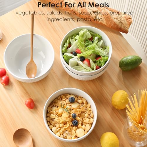 24 OZ Large Soup Bowls Set of 4 (6 INCH)