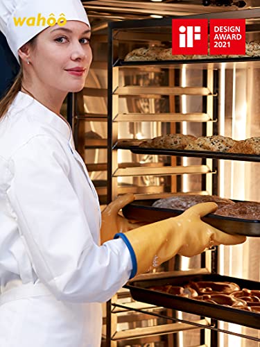 LANON Wahoo Liquid Silicone Oven Mitts (Yellow / M/8)