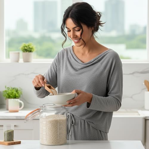 1 Gallon Glass Jar with Hinged Clamp (1 Gallon)
