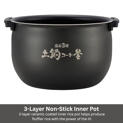 JKT-D10U 5.5-Cup Induction Heating Rice Cooker, 12 Auto-Cook Settings (5.5-Cup)
