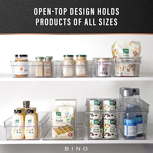 Plastic Storage Bins (2PK SMALL - 14 x 4 x 4)