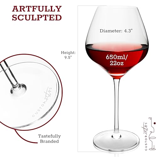 Crystal Wine Glasses Set of 2 (Set of 2 / Crystal)