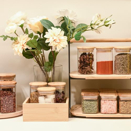 Glass Food Storage Jars Square 6oz (Square-6oz16pc)