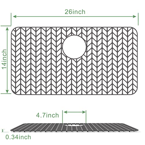 Sink Protectors for Kitchen Sink (26"x 14" Rear Drain)