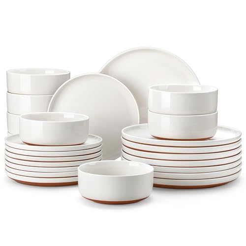 Plates and Bowls Sets (24 Pcs (Service for 8) / White)