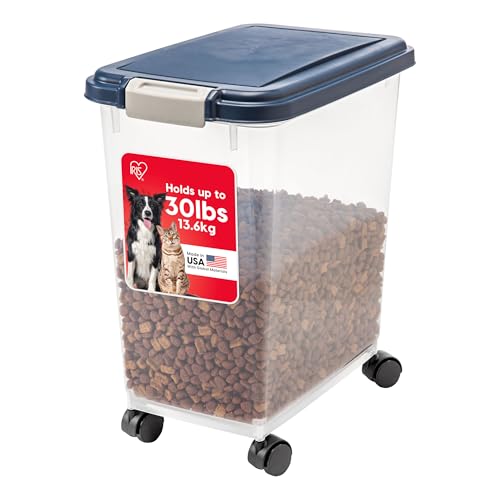 Dog Food Storage Container (30 lbs / Navy)