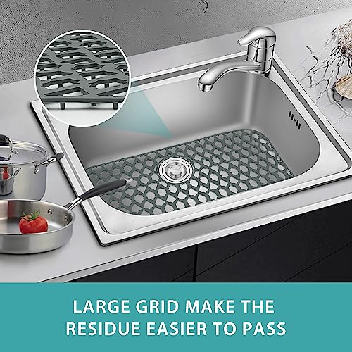 Silicone Kitchen Sink Protectors Mats (Gray (1 Pack))