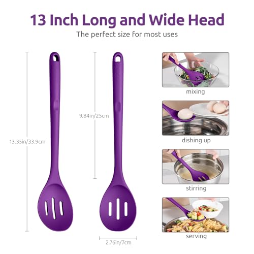 Silicone Slotted Spoon (Violet)