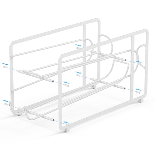 Soda Can Organizer Storage Rack (White)