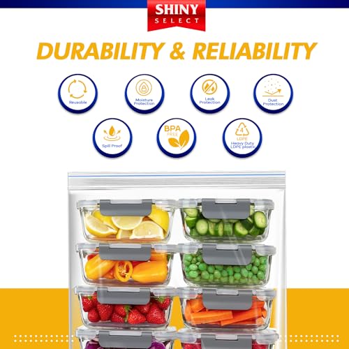 Extra Large Plastic Storage Bags With Zipper Top 3 Gallon 16" x 18" Jumbo Size Bag Heavy Duty 3 Mil Thick Clear X (12 Count)