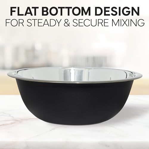 Stainless Steel Mixing Bowls Set (6 Pieces / Black)