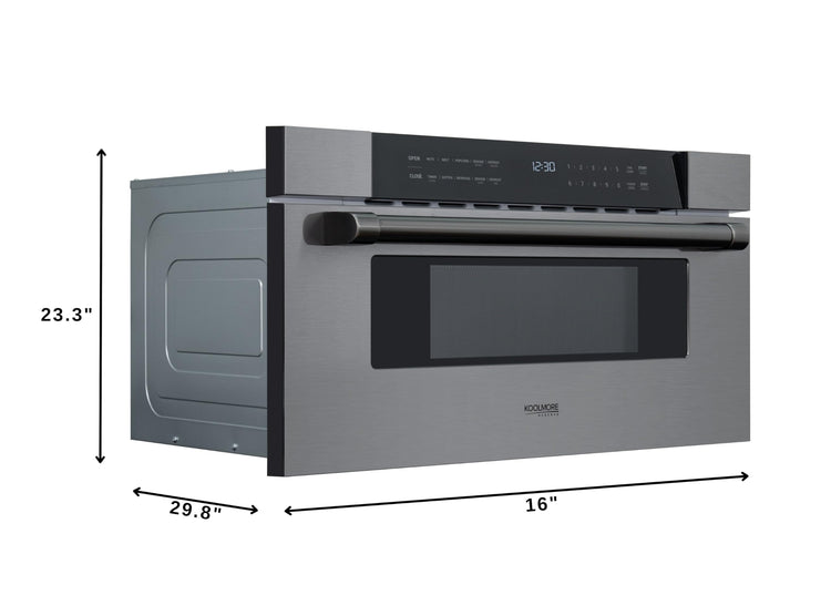 Reserve 30 in. 1.2 cu. ft. Microwave Drawer with 10 Power Levels (Black / 30 in./1.2 cu. ft.)