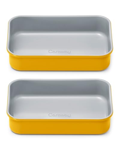 Non Stick 9" x 6.5" Small Rectangle Baking Pan Duo (Marigold / Mini Rectangle Pan Duo)