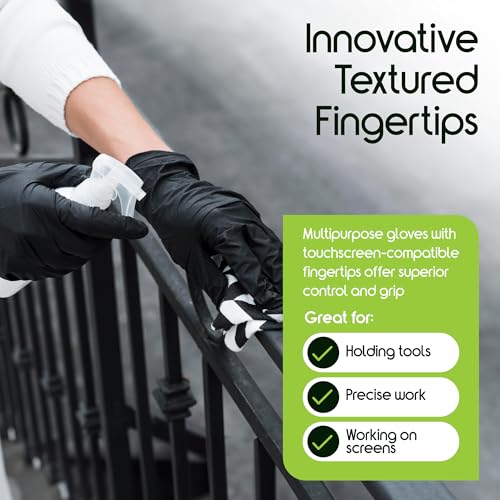 Black Nitrile Gloves (Medium / Nitrile)