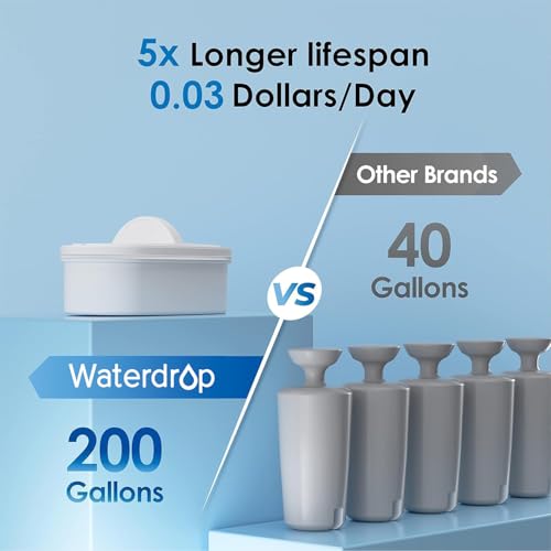 WFD 40L Water Filter Dispenser with 3 Filters (Black)