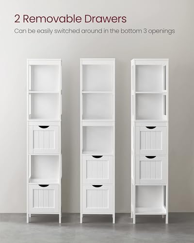 Bathroom Floor Cabinet (55.7"H / White)