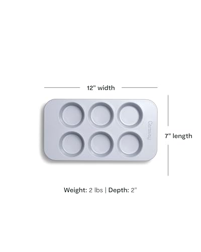 Non Stick Ceramic (White / Muffin Pan (6 Cup))
