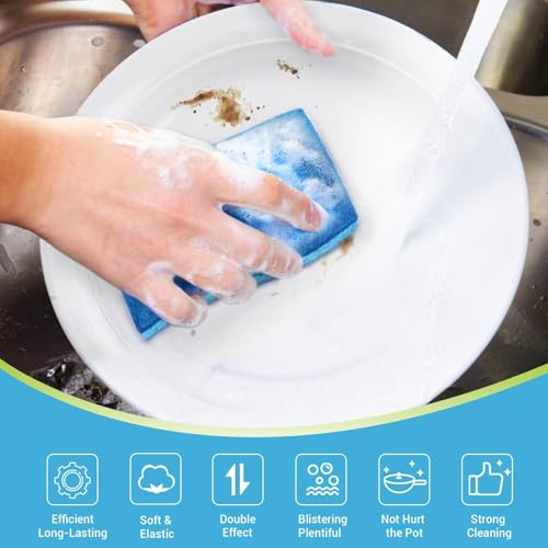Non Scratch Scrub Sponge (Blue)