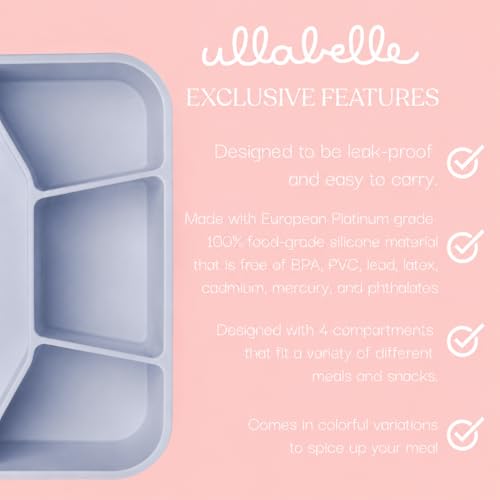 Leak Proof Square Bento Box Food (Periwinkle)