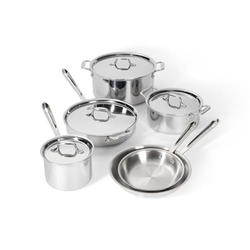 D3® Stainless Steel Cookware Set (10-Piece Cookware Set)