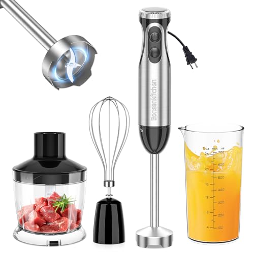 Immersion Blender with Food Processor (With 3 attachment)