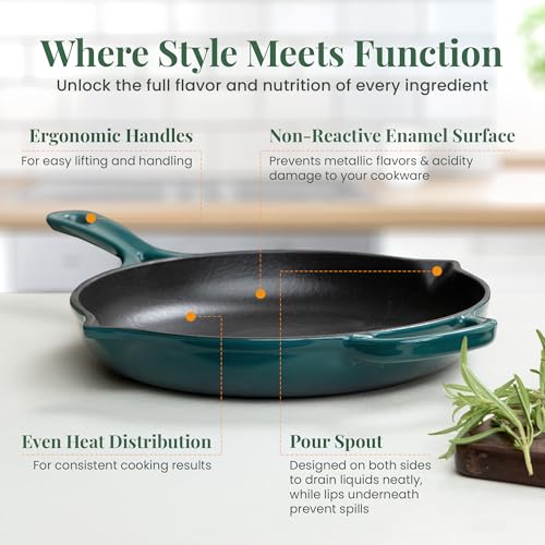 Enameled Cast Iron Skillet (Bondi)