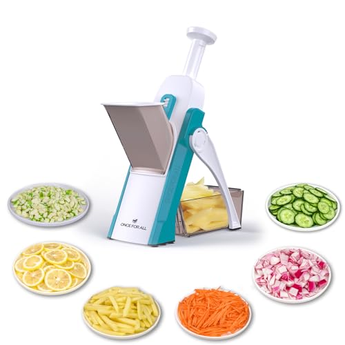 Safe Mandoline Slicer Kitchen (Blue)