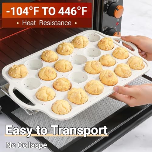 Silicone Mini Muffin Pan (Mini 24-Cup: 2pcs)