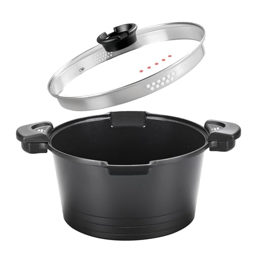5qt Pasta Pot with Strainer Lid (Black)