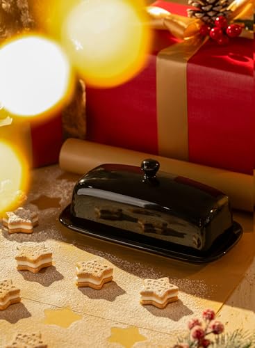 Butter Dish with Lid (Black)