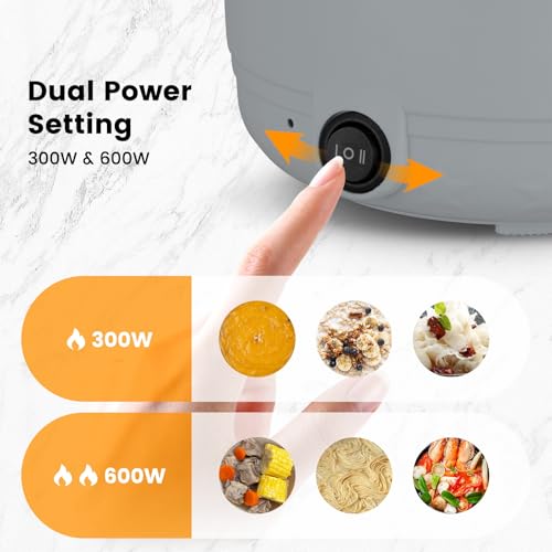 Hot Pot Electric With Steamer (Gray / 1.8L)