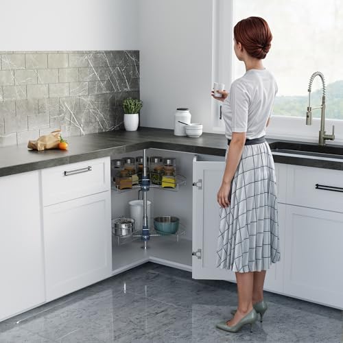 Dowell Base Cabinet Kidney Shape Dia.24 270° Lazy Susan (Base Cabinet Kidney Shape Dia.24" 270°)
