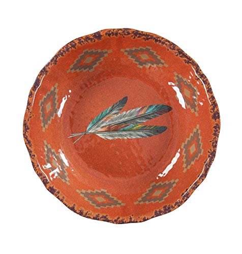Tossed Feather 14 Piece Melamine Plastic Dinnerware Set (14 Piece / Tossed Feather)