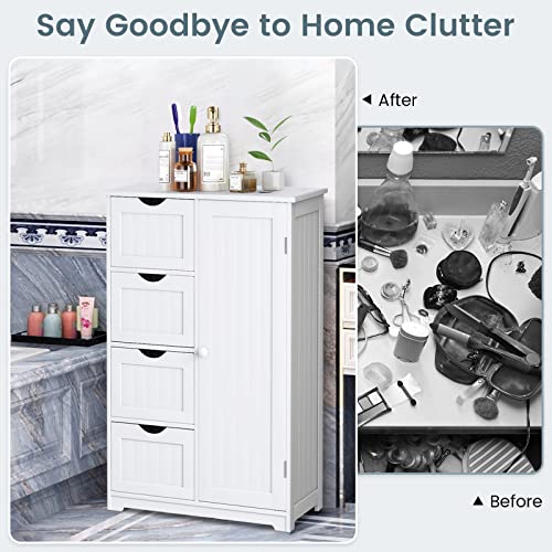 Bathroom Storage Cabinet (White)