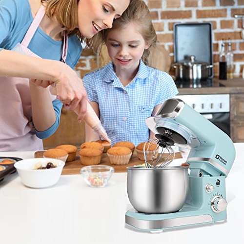 Stand Mixer 3.2Qt Small Electric Food Mixer (Blue)