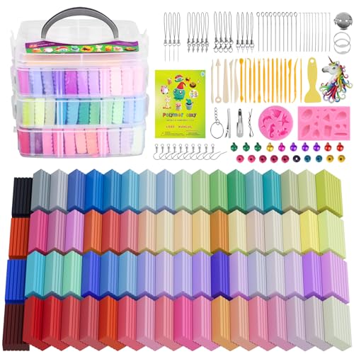 72 Colors Polymer Clay Kit (72)