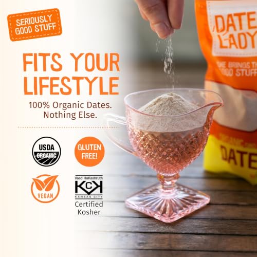 Date Sugar Organic Sugar Substitute for Baking (1 Bag (16 Ounce))