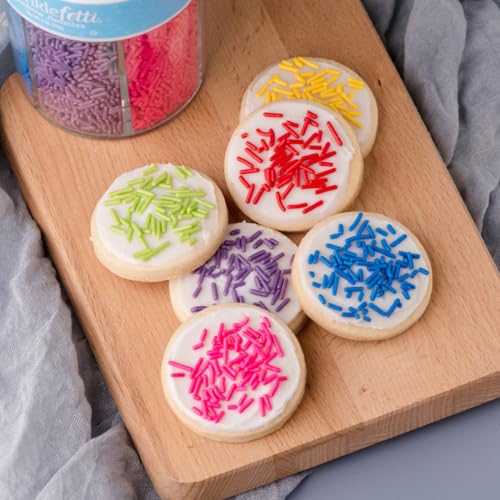 Rainbow Jimmies Sprinkles for Baking & Decorating (Rainbow Jimmies)