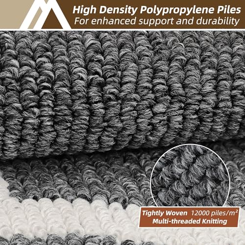Long Kitchen Floor Mats and Rugs Non Slip Washable (Dark Grey / 24"x 79 ")