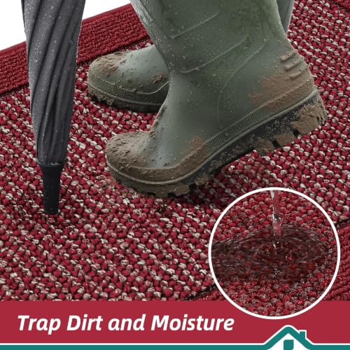 Indoor Door Mat 20" x 32" (Red / 20" X 32" (Rectangular))