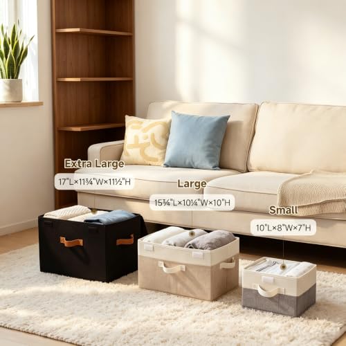 Memory Keepsake Storage Box (Khaki & White / Large)