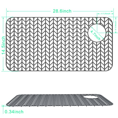 Sink Protectors for Kitchen Sink (28.6"x 14.5" Right Left Drain)