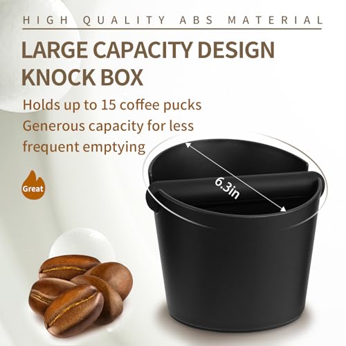 6.3Inch Knock Box Large Espresso Knock Box Shock (6.3Inch Espresso Knock Box)