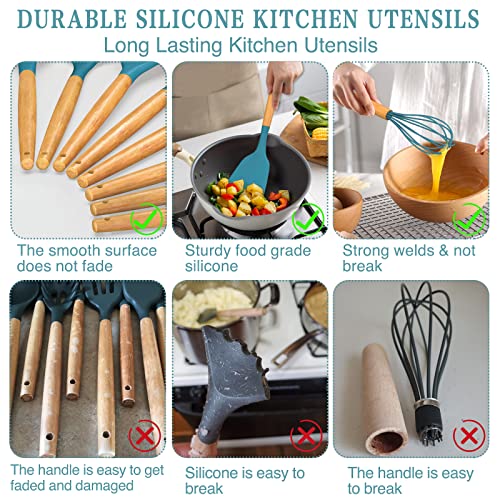 Kitchen Cooking Utensils Set (Blue)