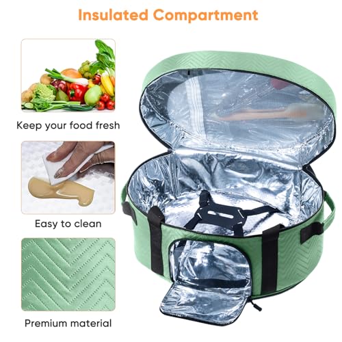Insulated Slow Cooker Carrying Bag for 6 (Style A / Teal)